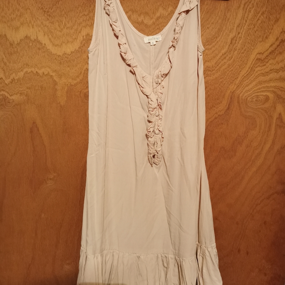 2 for $30 Amazingly simple nude ecoskin dress
